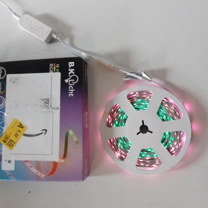 247382 - BK Dritë I Shirit LED Wifi RGBIC 10 m, Kontroll Aplikacioni, Sensor Muzike, Shirit Dritash, Dritë Chasing, Kompatibël me Alexa, Shirit Inteligjent Vetëngjitës