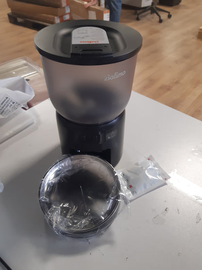 208355 - BALIMO - Dispensues Automatik Ushqimi për Mace, 3L Kapacitet, 2.4G WiFi, Programim i 1-10 Vakte për Ushqyerje, i Përshtatshëm për Qen dhe Mace, Ngjyra e Zi