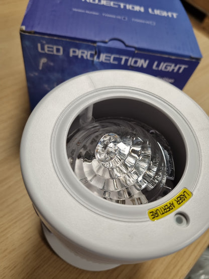 224385 - Projektor LED me Qiell Yjor - Kohëmatës me Telekomandë, Bluetooth, Projektor Yjesh i Rregullueshëm për festa dhe dekorim, i Bardhë