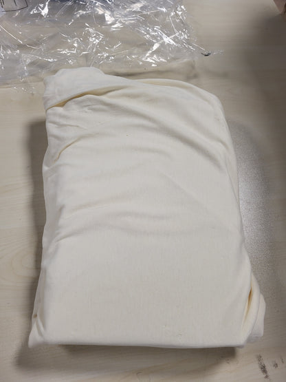 168295 - VELVETHOME Çarçaf me Montim 140x200cm, Material 100% Pambuk i Krehur, Prodhuar në BE, Për Dyshekë deri në 25cm Të Thellë, Ngjyrë Ekru