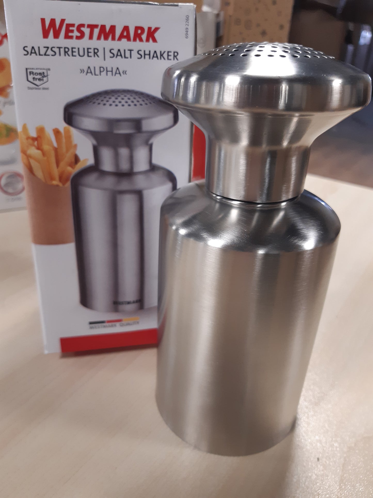 209121 - WESTMARK - Kripëzuese Gastro Alpha, Kapaciteti 500 ml, Materiali Inox, Ideale për Kuzhinë Ushqimore dhe Komerciale, Kripë dhe Sheqer