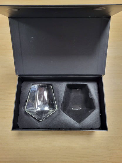 227126 - Gota Diamanti, Gotë Uiski, Gota Unike Uiski, Mbështetëse Rrotulluese, Kuti Dhurate, e Verdhë