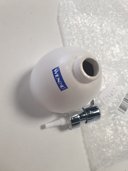 224692 - WENKO Dispenser sapuni qeramik 0.39 L, 9.5 x 16 x 9 cm, e bardhë mat