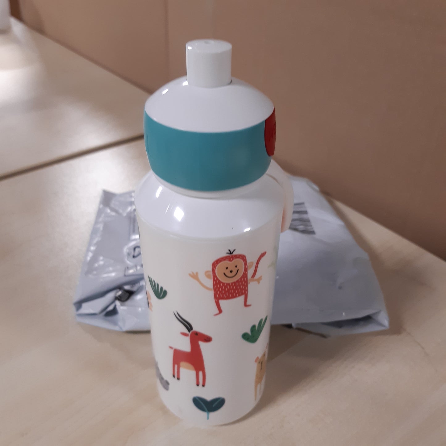 253645 - MEPAL - Shishe Uji e Hapur për Kampusin, 400 ml, e Ripërdorshme, e Papërshkueshme nga Rrjedhja, Pa BPA, Animal Friends