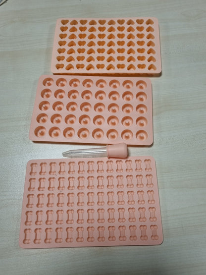 224996 - HDKAJL Tapet pjekjeje për ëmbëlsira për qen | Set me 3 tapete | Formë silikoni për biskota | Tapet pjekjeje për tepsi pjekjeje