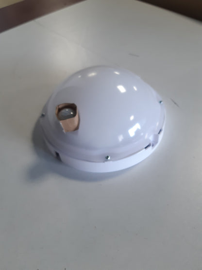 252435 - BRILONER - Llambë LED e jashtme, dritë muri me detektor lëvizjeje dhe sensor muzgu, 12 Vat, Fluks ndriçues 1150, 4000 Kelvin, e bardhë, e rrumbullakët, Ø 17 cm