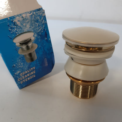 223868 - Pajisje universale kulluese me tejmbushje (krom), valvul hapëse për lavamanë, bronzi/çeliku inox, me udhëzime instalimi
