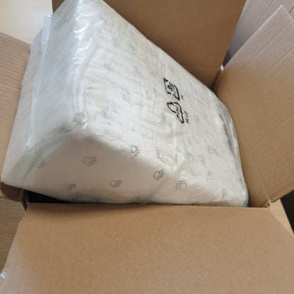 228091 - AMAZON BASICS Pelena për qen meshkuj, të disponueshme, Madhësia S, të bardha, 30 copë