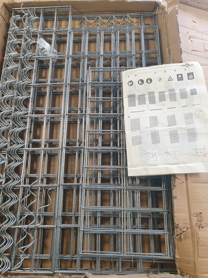 270094 - vidaXL Mur Gabioni me Mbulesa 100x20x150 cm – Çelik i Galvanizuar
