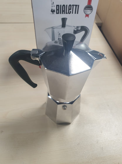 255395 - BIALETTI Makinë kafeje Moka Express, alumini, për 9 gota, 420 ml, argjendi
