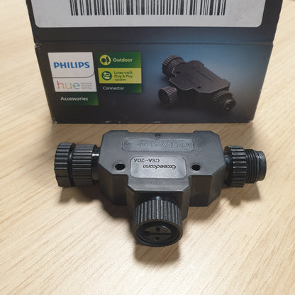 253090 - PHILIPS HUE Prizë në formë T-je për jashtë, tension i ulët