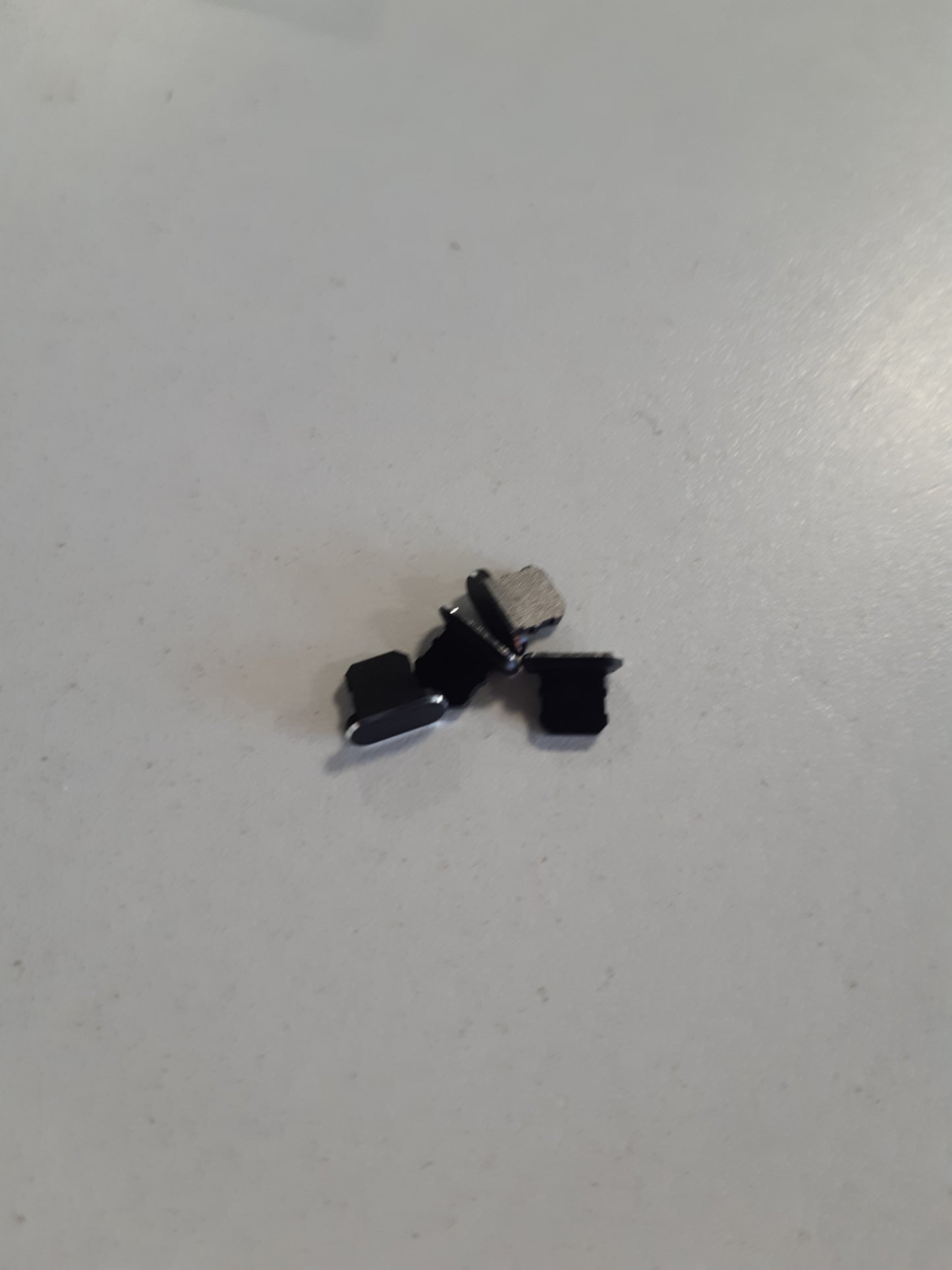 258254 - Pako me 4 tapa kundër pluhurit për iPhone, të pajtueshme me iPhone 11, 12, Pro, 8 Plus, iPad Mini/Air, ngjyra: e zezë