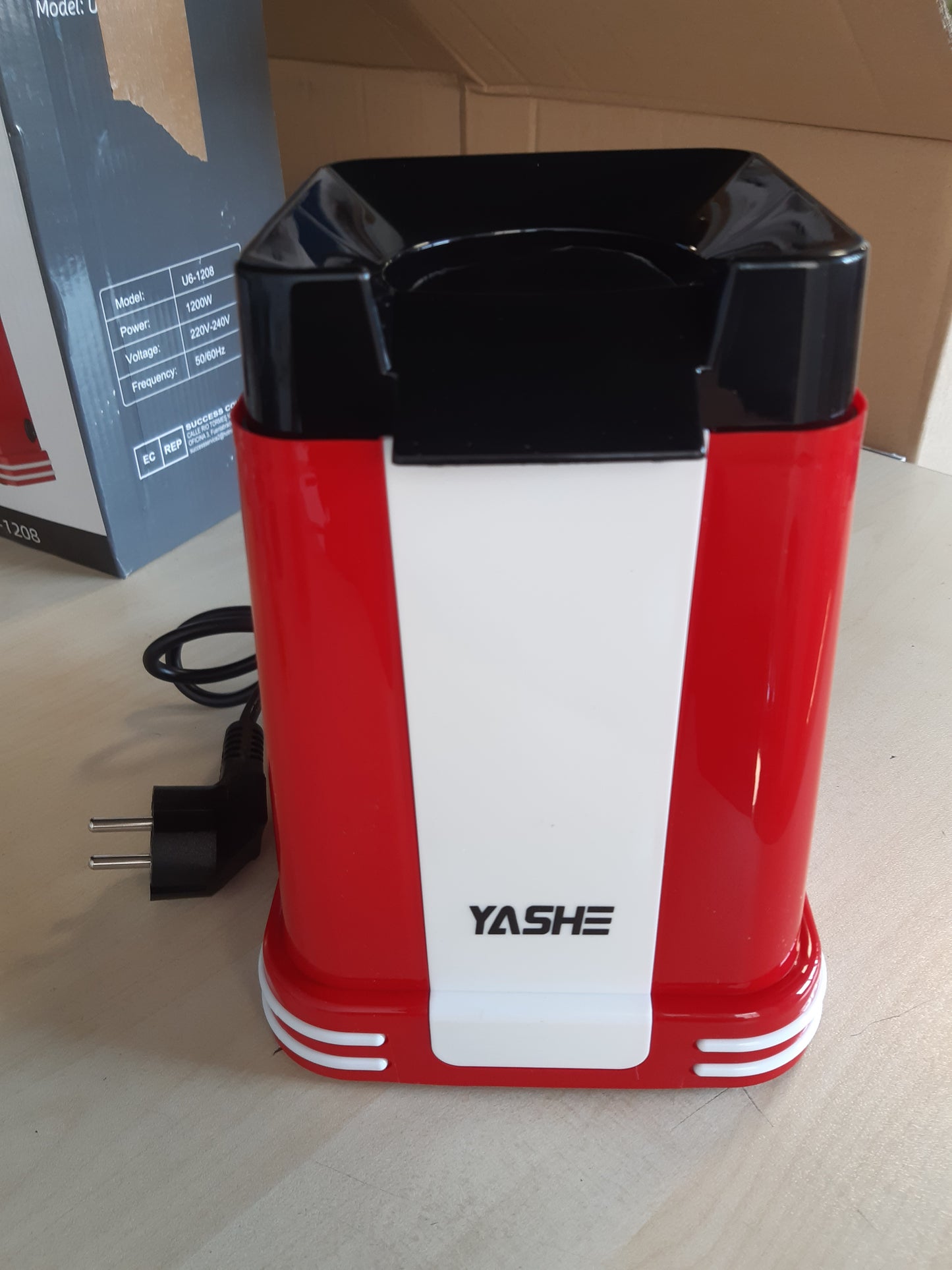 162670 - YASHE - Makinë Retro për Kokoshka me Ajër të Nxehtë, 1200W, e Pajisur me Gotë matëse, Kontroll me një Prekje, Pa Vaj