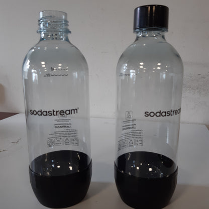 252743 - SODASTREAM Classic – 2 shishe uji të ripërdorshme, të sigurta për larje në enëlarëse, shishe uji të gazuar 1 L, të pajtueshme me Gaia, Spirit, Terra, E-Terra, Art, Enso, Power, Cool, Easy, One Touch, Genesis.