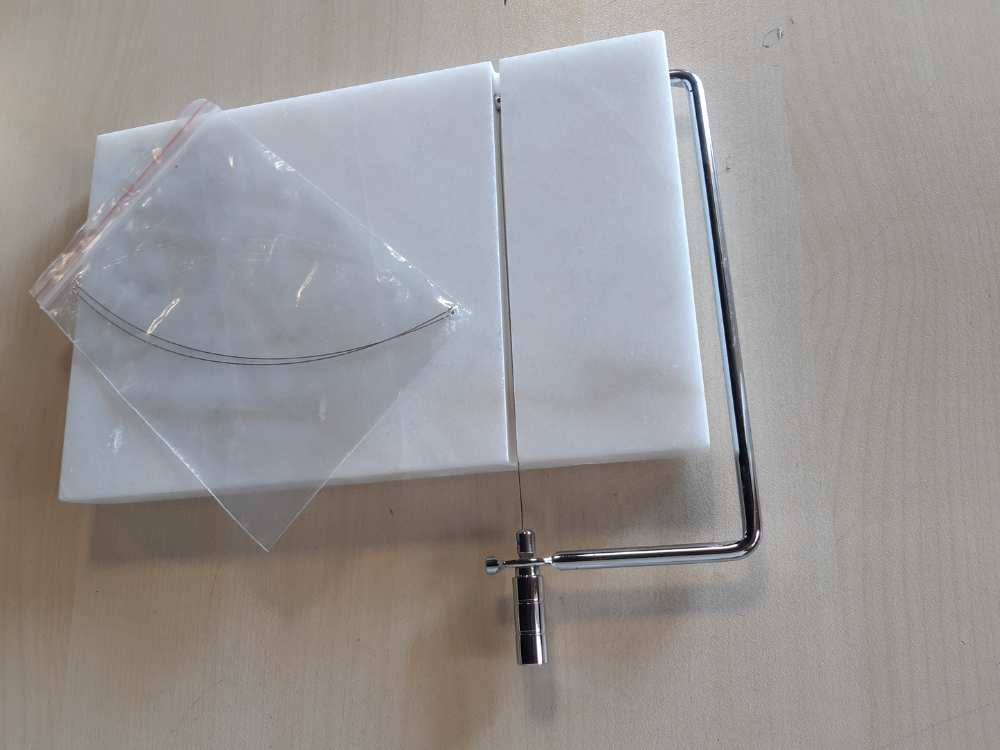 222630 - FACKELMANN FM Professional 22259 Prerës Foie Gras, Çelik Inox, Me sipërfaqe mermeri, Gri e çelët, 23 cm x 15 cm x 5 cm