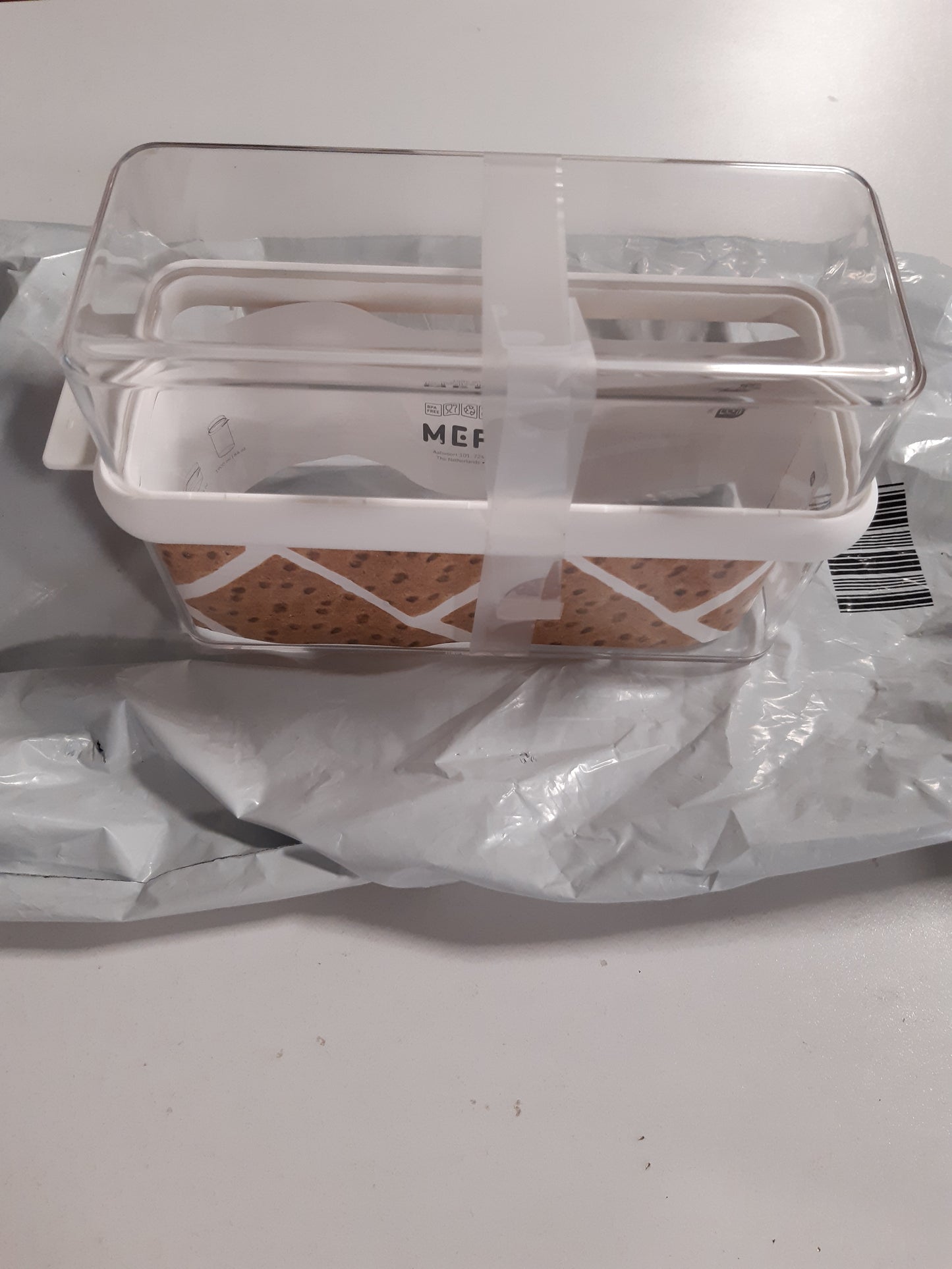 164073 - MEPAL - Kutia Hermetike për Krisper, Kapaciteti 1600 ml, Materiali i Bardhë - Ideale për Ruajtjen e Paketës së Krisper