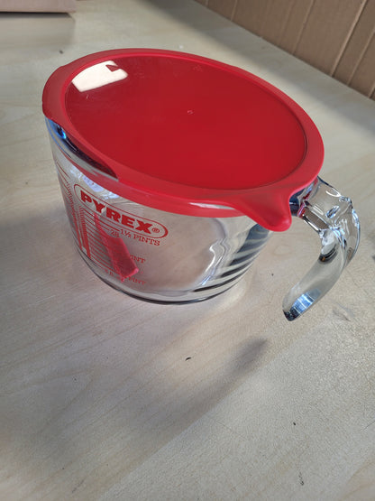 216132 - PYREX Enë Matëse Qelqi me Kapak, 1L, 20.9 x 16.1 x 11.2 cm