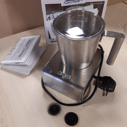 250346 - PROFICOOK Shkumëzues Qumështi me Funksion të Nxehtë dhe të Ftohtë, Elektrik me 6 Funksione, Kapacitet Shkume 500ml, Strehë Çeliku Inoks, PC-MS 1032