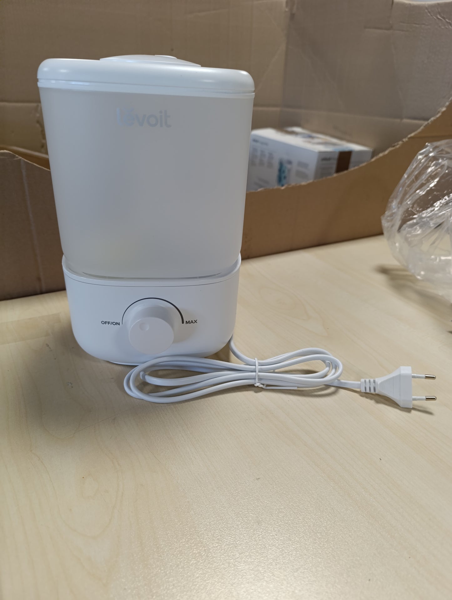 221811 - LEVOIT Lagështues ajri për foshnje, 2.5L, deri në 25 orë, 23dB, 17W, hundë rrotulluese 360°, mbyllje automatike, pa BPA