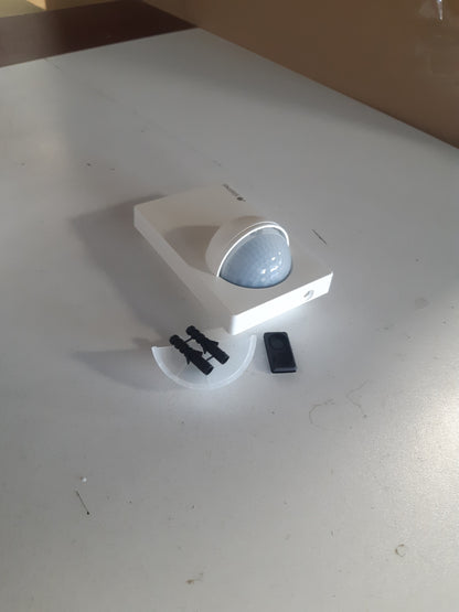 221778 - STEINEL Detektor lëvizjeje i bardhë IS 180-2, sensor lëvizjeje pasiv infra të kuqe 180°, sensor muzgu, (Gj x L) 76 mm x 120 mm
