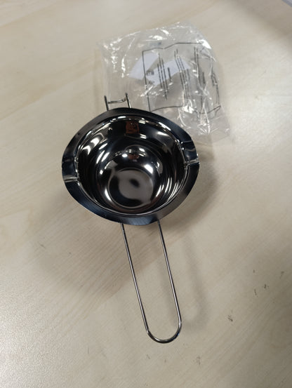 254376 - TENXHERE Shkrirëse çeliku inox 304 400ml për shkrirjen e gjalpit, Bain-mari prej çeliku inox, Tas shkrirës me cilësi të lartë për çokollatë, djathë, sheqer, gjalpë, karamel, qirinj