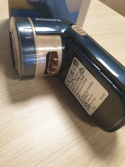 223830 - PHILIPS Heqës pushi GC026/80 - 8800 RPM, Teh i madh, 3 madhësi rrjete, i sigurt për të gjitha pëlhurat, Enë që pastrohet lehtë, Funksionon me 2 bateri AA, Dizajn kompakt