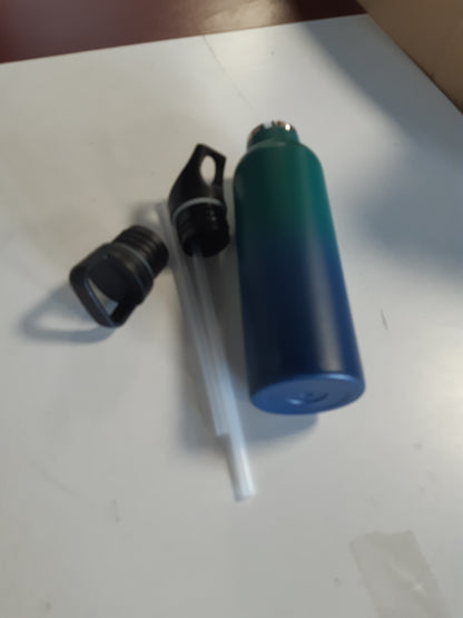 246775 - KOLLYKOLLA - Shishe uji e izoluar - 750ml - Shishe e izoluar prej çeliku inox - Pa BPA - Me kashtë - E ripërdorshme për shkollë, zyrë, jashtë, kamping, joga