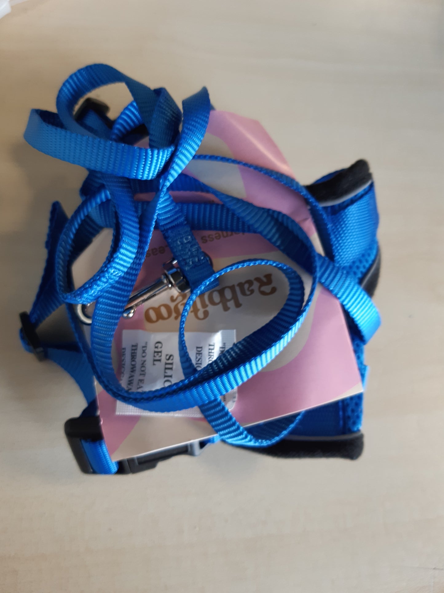 257289 - Rrip Raccoon Kundër Ikjes për Mace me Zinxhir, Blu, I Mesëm, I Rregullueshëm, Jakë Reflektuese, Jelek Frymëmarrës