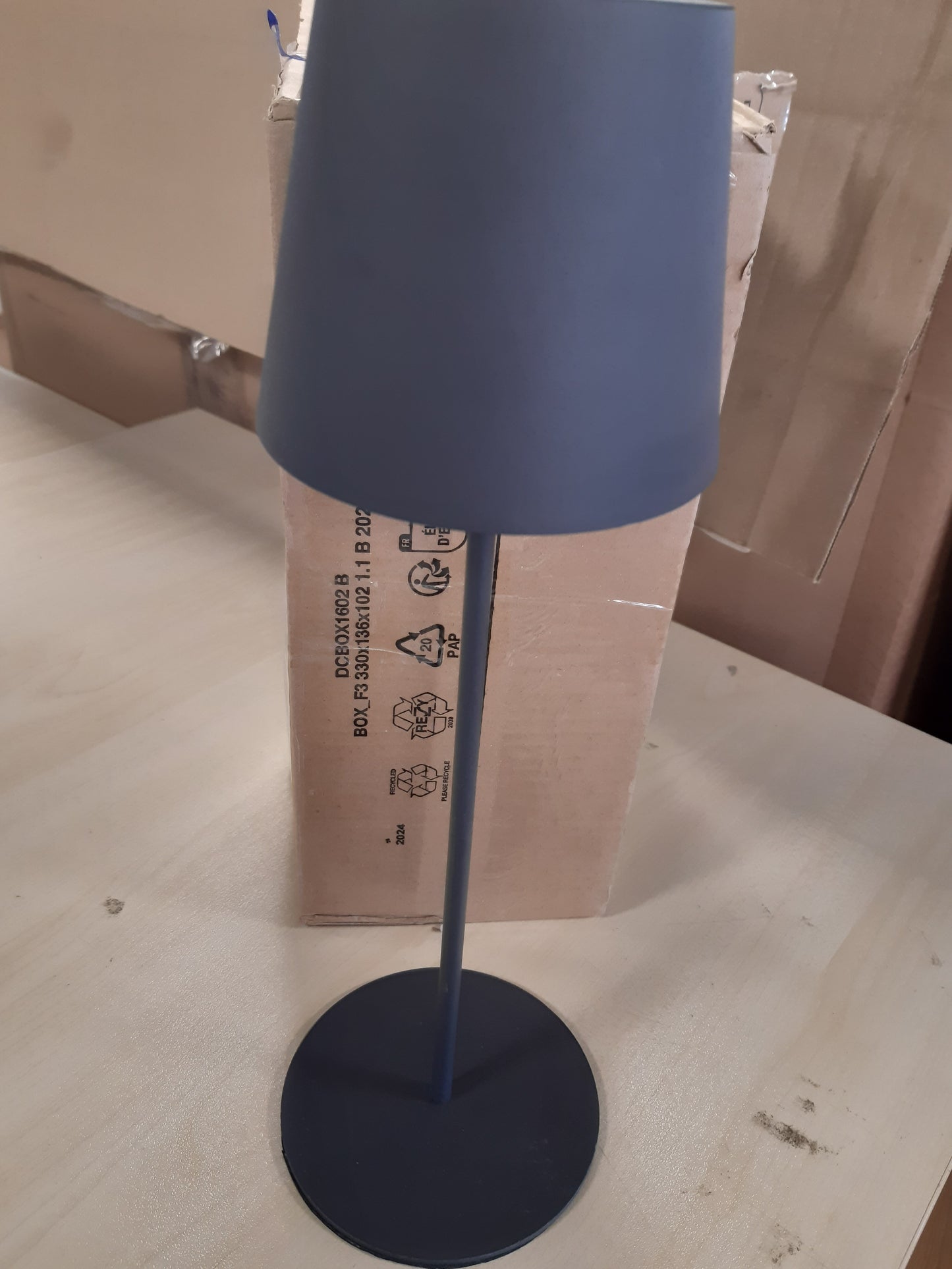224472 - BRILONER Llambë tavoline LED pa tel me kontroll me prekje, e rregullueshme në lartësi, 36x10.5 cm, antracit
