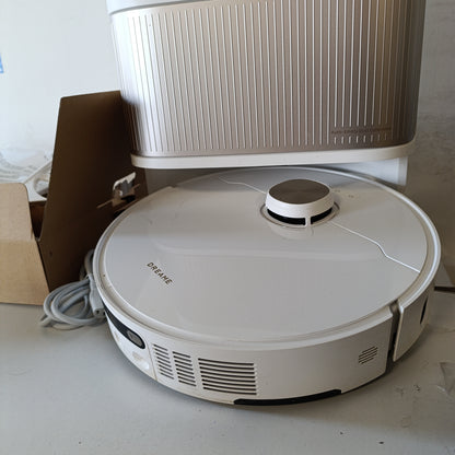 116230 -Zgjerueshme dhe e  DREAME L40 Ultra, Fshesë Robot me Korrent, Furçë Anësore e Ngritshme, Forcë Thithëse 11,000 Pa, Mopa Vetëpastruese me Ujë të Nxehtë 65°C, Zbrazje Automatike, Kontroll me Zë