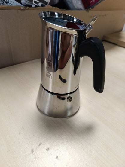 245672 - BIALETTI Makinë Kafeje Venus me Induksion për Espresso, Pllakë Gatimi prej Çeliku Inox, 6 Gota, Alumini, 235 ml, Argjendi
