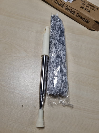 216813 - VICLOON Fshesë pluhuri, teleskopike mikrofibre, dorezë çeliku inox