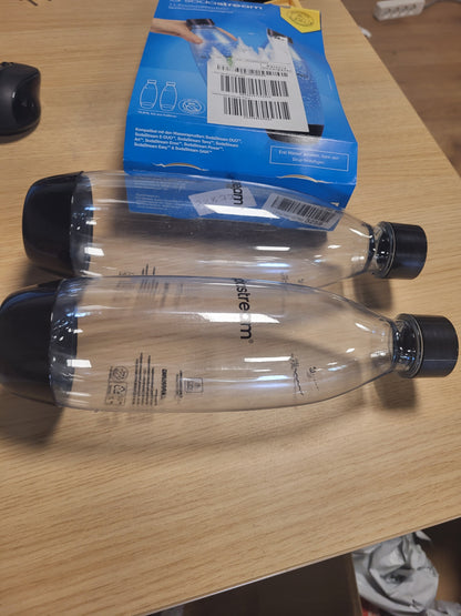 228771 - FUSE Shishe plastike 0.8L pa BPA, e zezë, e përshtatshme për lavastovilje, e pajtueshme me DUO, E-DUO, Terra, pako me 2 copë