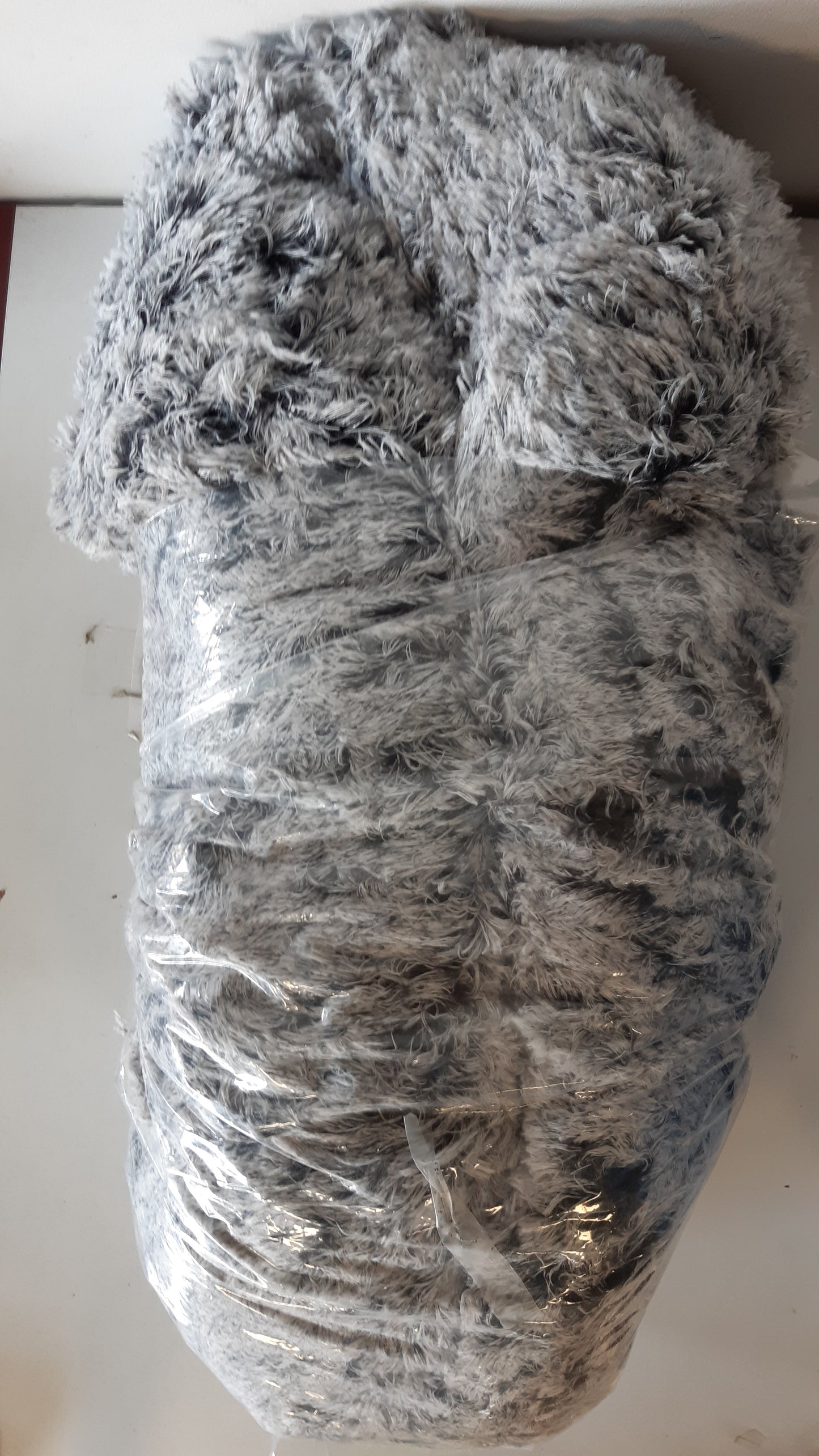 223499 - FEANDREA Krevat qensh, krevat me push për mace, jastëk petullash, i lahet, mbushje e lëvizshme në mes, pelush i gjatë, diametër 70 cm, gri ombré PGW039G01