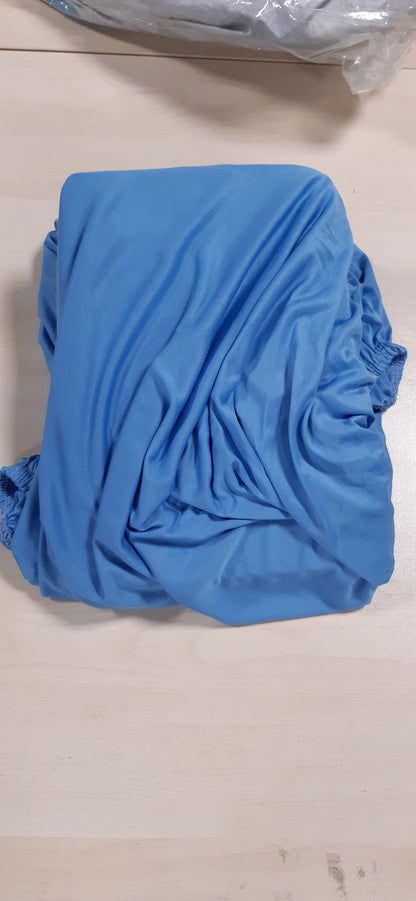 229771 - NPLUSEINS Fletë me Mikrofibër të Mbyllur, 120 x 200 cm, blu e çelët, e ajrosur dhe e përshtatshme për personat që vuajnë nga alergjitë