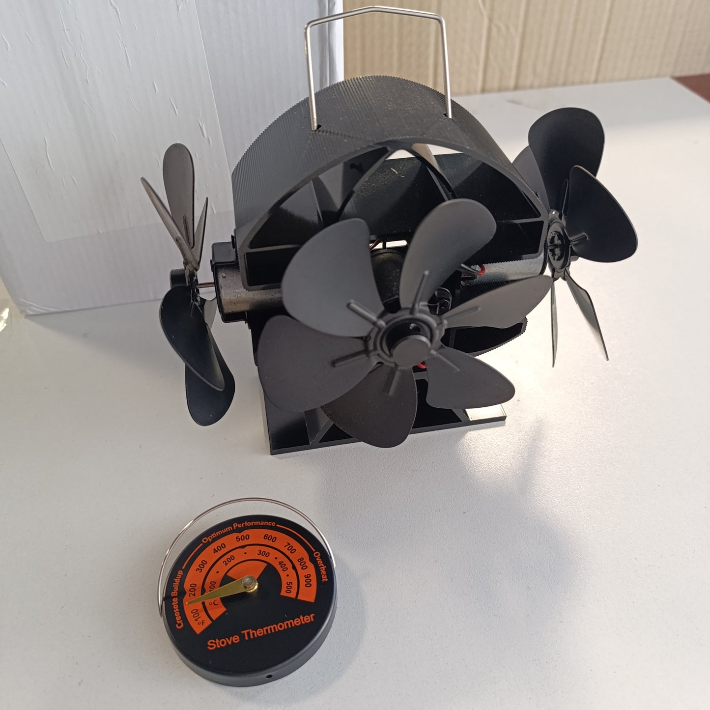 162371 - SUNICON Ventilator për Sobë, me Energji Nxehtësi, 3 Koka dhe 18 Tehe, me Lëkundje 270°, prej Alumini dhe Dorezë Mbulese Mbrojtëse
