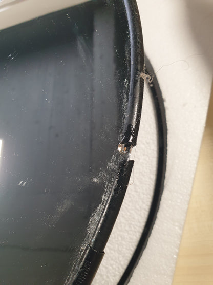 170057 - UMBRA CIRKO - Pasqyrë dhe Rafte Magazinimi në Metal të Zi Mat - Për Banjo ose Hyrje - 51x14cm