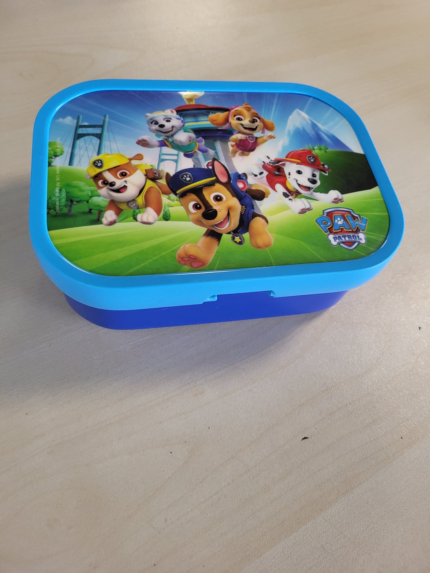 224501 - MEPAL Kuti Dreke për Fëmijë Campus, 750 ml, Pa BPA, e Mundshme për Lavatriçe, me Ndarje dhe Pirun, Qenushët Paw Patrol