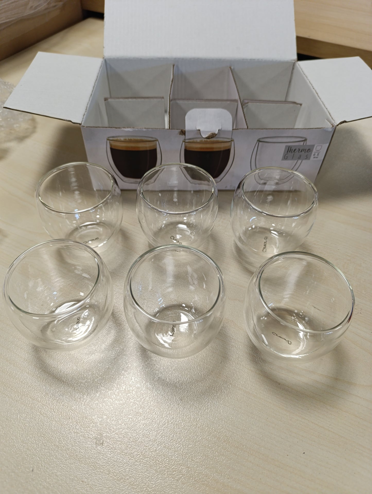 225160 - GOTA ESPRESSO ME DY MURE CREANO 80ML - SET PREJ 6 - FILXHANË KAFEJE - GOTA TERMIKE ME EFEKT LUNDRUES