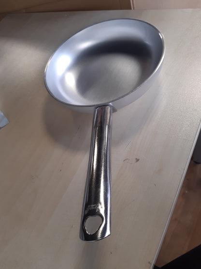 191469 - PENTOLE AGNELLI ALMR1111B24 Tigan i lartë prej aluminiu, i argjëndtë, 24 cm