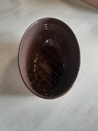 168343 - ZENKER Tavë Pjekjeje për Bukë, Smalt, Ngjyrë Kafeë Gështenje, Kapacitet 2000 ml, Dimensionet 265 x 165 x 92 mm, Rezistent ndaj Nxehtësisë deri në +400 °C, e Përshtatshme për Lavastovilje