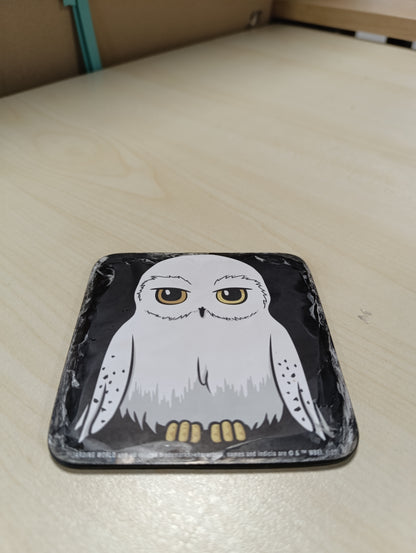 264198 - LOGOSHIRT® Harry Potter Buf Hedwig, Mbulesë për kosh, 10x10 cm, Printim i Qëndrueshëm