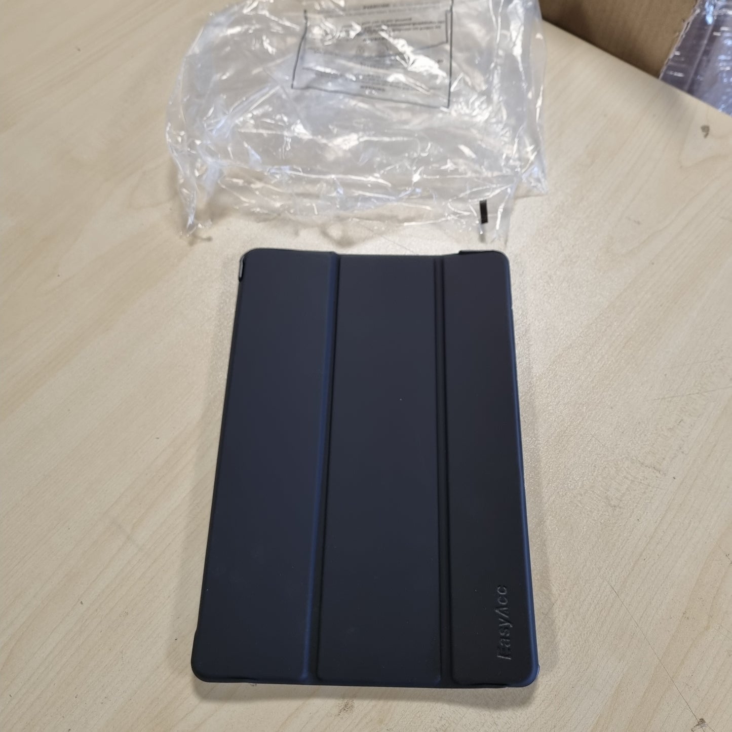 269639 - EasyAcc Mbrojtëse për Samsung Galaxy Tab A11+ Plus/A9+ 11 inç 2025, lëkurë PU, e zezë