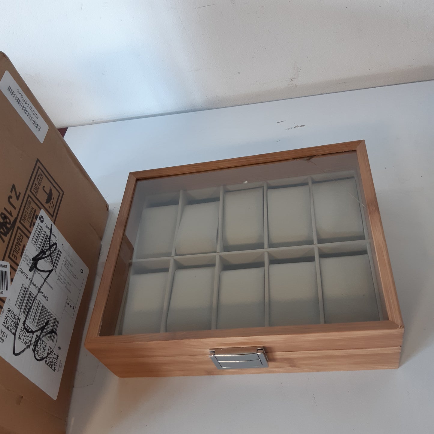 215156 - WISEPOINT Kuti për ruajtjen e orës me 10 vende, me jastëk të lëvizshëm
