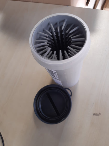 196237 - DEXAS Pastues Portativ për Putra e Qenve, MudBuster, me Kapak, Madhësi L, Gri e Çelët