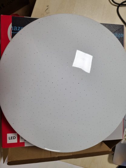 216002 - EGLO Llambë tavani Pogliola-S, Ø 31 cm, dritë tavani LED me efekt kristali, llambë e bardhë