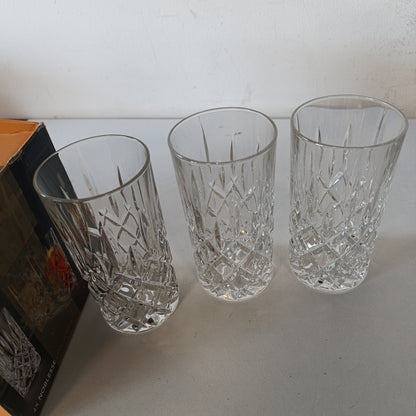 197318 - NACHTMANN Set i 3 gotave të gjata për pije, Noblesse 89208, prej kristali, kapacitet 395ml, të përshtatshme për larje në makinë larëse enësh