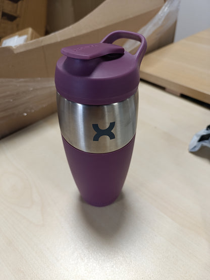 222607 - Promixx Pursuit Shaker, Shishe Proteine me Një Mur prej Çeliku Inox, Kapacitet 950 ml, Ngjyra Mulberry