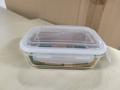 216412 - WENCO Kuti qelqi për ruajtjen e ushqimit, 1500 ml, enë qelqi borosilikat, kundër rrjedhjeve, mbyllje me klik, vulë silikoni, e sigurt për furrë deri në 280°C, frigorifer deri në -20°C