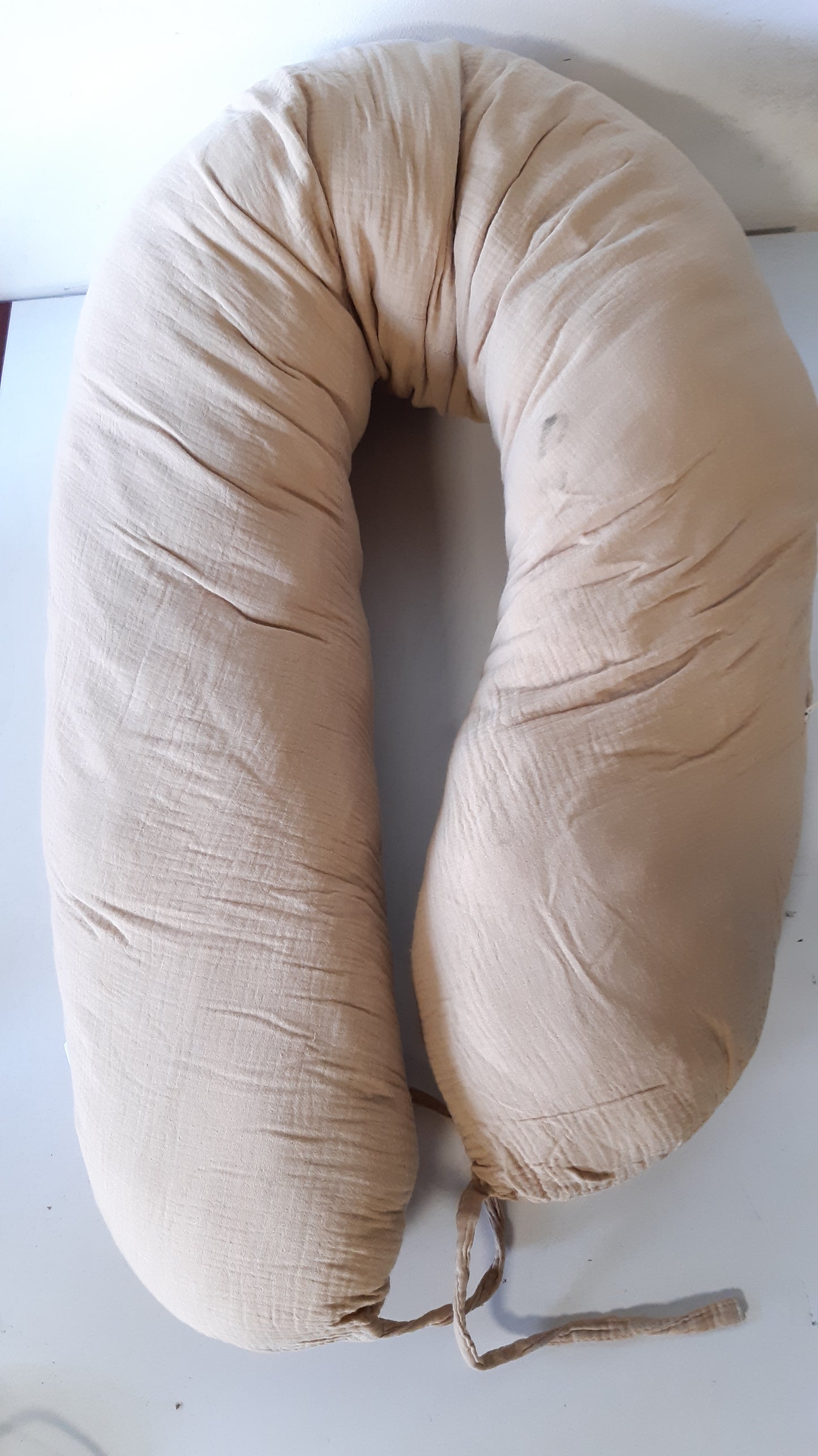 213490 - TOTSY BABY Jastëk shtatzënie 190 cm, jastëk për gjumë anësor me mbulesë muslini Oeko-Tex